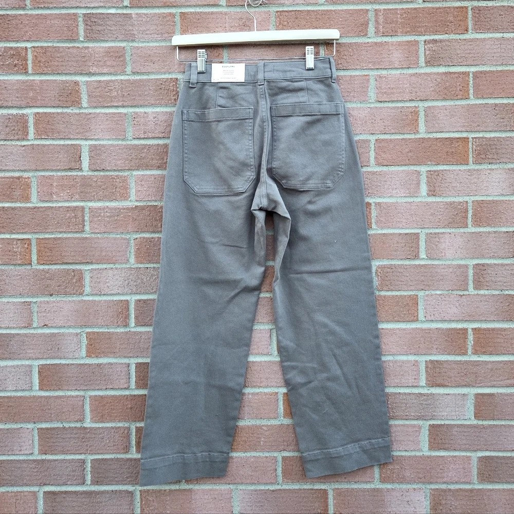 Everlane The Utility Straight-Leg Pant Taupe 26.5" Inseam Size 00 - Picture 4 of 8